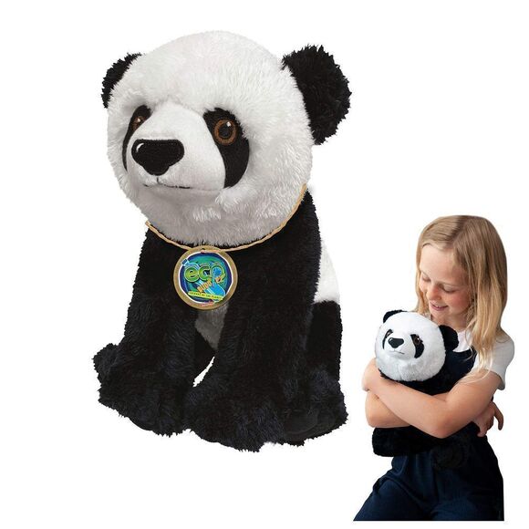 EcoBuddiez - Panda from Deluxebase. Large 12 inch Soft Plush Toy Made from Recy - Picture 1 of 4